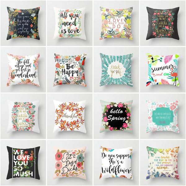 cushion/decorative pillow factory direct flower letter printing polyester pillowcover home decoration bed pillowcase car sofa cushion cover
cushion/decorative pillow factory direct flower letter printing polyester pillowcover home decoration bed pillowcase car sofa cushion cover