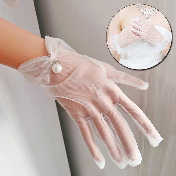 Girls Wedding Gloves Mesh Bow Pearl Princess Party Supplies Bride Dress Gloves Cosplay Performance Women Casual Bridal Gloves
Girls Wedding Gloves Mesh Bow Pearl Princess Party Supplies Bride Dress Gloves Cosplay Performance Women Casual Bridal Gloves
