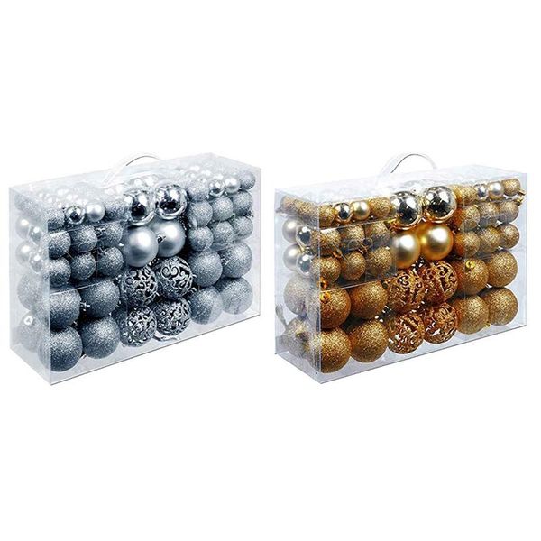 party decoration 200pcs christmas ball box set available holiday tree ornament decorations gold & silver
party decoration 200pcs christmas ball box set available holiday tree ornament decorations gold & silver