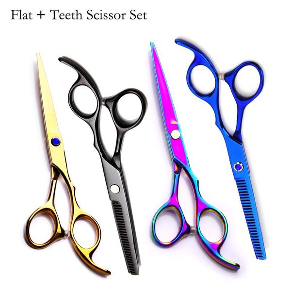 hair scissors 5.5/6 inch cutting kit professional hairdressing flat teeth blades thinning barber styling scissor set
hair scissors 5.5/6 inch cutting kit professional hairdressing flat teeth blades thinning barber styling scissor set