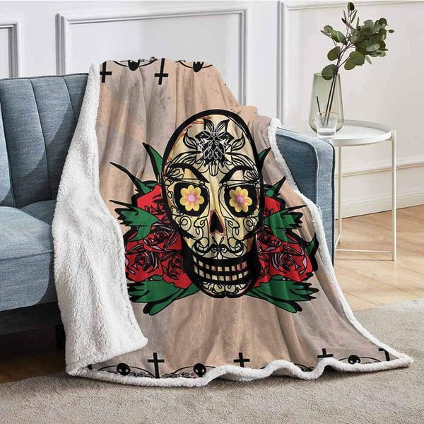 Fleece Blanket Sugar Skull with Red Rose and Cross Spooky Halloween Horror Mystic Art Theme Throw for Girlfriend Best
Fleece Blanket Sugar Skull with Red Rose and Cross Spooky Halloween Horror Mystic Art Theme Throw for Girlfriend Best