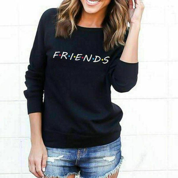 women's jackets hooded sweatshirt, women's sweater printed for friends casual female sweater. 91fg, Black;brown
women's jackets hooded sweatshirt, women's sweater printed for friends casual female sweater. 91fg, Black;brown