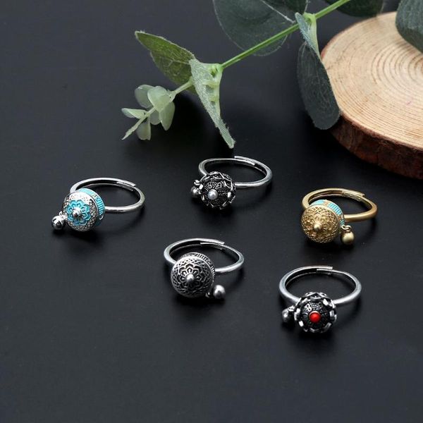 rotating rings buddhist tibetan prayer wheel ring om mantra finger good luck lotus floral enamel band cluster, Golden;silver
rotating rings buddhist tibetan prayer wheel ring om mantra finger good luck lotus floral enamel band cluster, Golden;silver