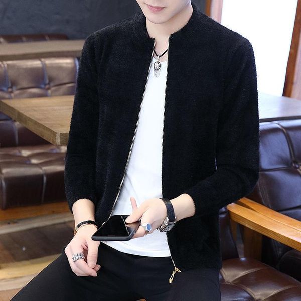men's sweaters 2021 spring autumn thick knitted sweater coat long sleeve cardigan full zip mens casual clothing men knitwear e140, White;black
men's sweaters 2021 spring autumn thick knitted sweater coat long sleeve cardigan full zip mens casual clothing men knitwear e140, White;black