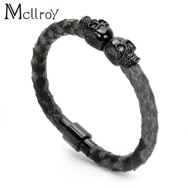 mcllroy bangle men/stainless steel/python skin/skull/fashion/luxury/bracelet men magnet bracelets handmade 11.11 jewelry gift, Black
mcllroy bangle men/stainless steel/python skin/skull/fashion/luxury/bracelet men magnet bracelets handmade 11.11 jewelry gift, Black