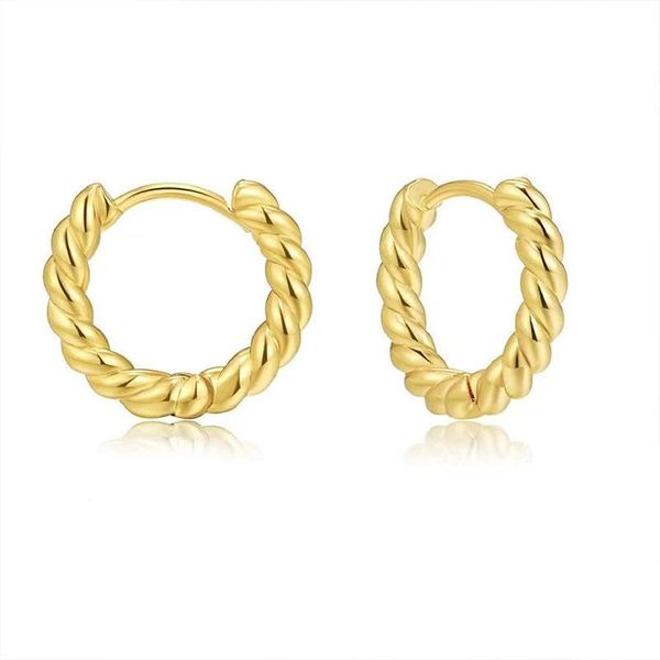 hoop & huggie 2021 fashion earrings simple shiny 14k copper plated twisted round women jewelry manufacturers wholesale, Golden;silver
hoop & huggie 2021 fashion earrings simple shiny 14k copper plated twisted round women jewelry manufacturers wholesale, Golden;silver