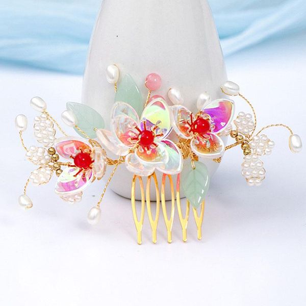 hair clips & barrettes antique hanfu hairband sweet glaze petal comb clip imitation pearl flower mori crystal hairpin accessories, Golden;silver
hair clips & barrettes antique hanfu hairband sweet glaze petal comb clip imitation pearl flower mori crystal hairpin accessories, Golden;silver