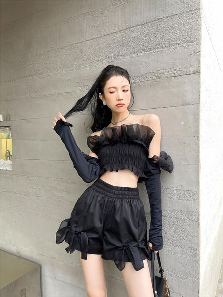 women's tracksuits zogaa fashion long sleeve tube one shoulder black bubble shorts two-piece female 2021 summer women clothing, Gray
women's tracksuits zogaa fashion long sleeve tube one shoulder black bubble shorts two-piece female 2021 summer women clothing, Gray