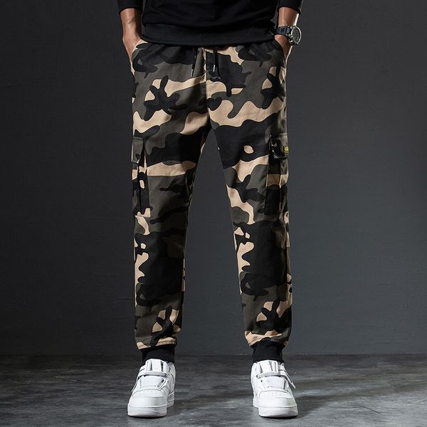 men 2021 new spring and autumn cotton military casual cargo pants men loose fit pockets drawstring mid ankle-length pants men, Black
men 2021 new spring and autumn cotton military casual cargo pants men loose fit pockets drawstring mid ankle-length pants men, Black