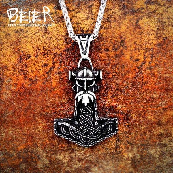 beier 316l stainless steel norse vikings pendant amulet scandinavian odin 's symbol myth pagan runes necklace jewelry lp358 necklaces, Silver
beier 316l stainless steel norse vikings pendant amulet scandinavian odin 's symbol myth pagan runes necklace jewelry lp358 necklaces, Silver