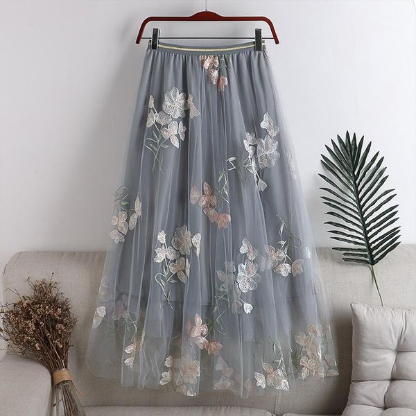 skirts summer women embroidery flower mesh long midi skirt elastic waist a-line maxi lady jupe two layers blossom tulle party saia, Black
skirts summer women embroidery flower mesh long midi skirt elastic waist a-line maxi lady jupe two layers blossom tulle party saia, Black