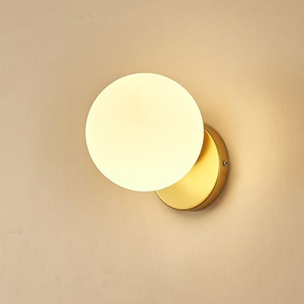 wall lamp glass ball nordic light modern staircase for living room bedroom minimalist golden bracket e27
wall lamp glass ball nordic light modern staircase for living room bedroom minimalist golden bracket e27