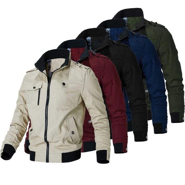 men's jackets autumn mens jacket army military bomber men coats casual outwear male windbreaker solid multi-pocket slim brand clothing, Black;brown
men's jackets autumn mens jacket army military bomber men coats casual outwear male windbreaker solid multi-pocket slim brand clothing, Black;brown