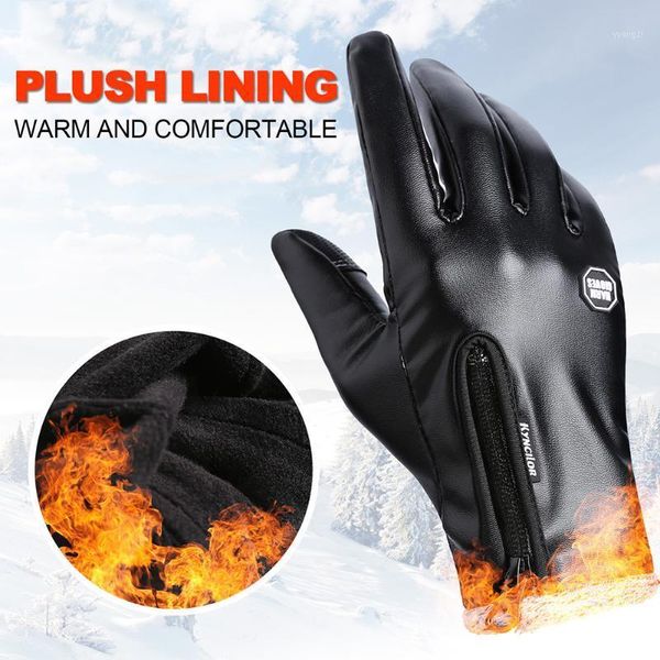 cycling gloves outdoor riding windproof and waterproof zipper leather for men women winter touch screen plus velvet warm glov1, Black
cycling gloves outdoor riding windproof and waterproof zipper leather for men women winter touch screen plus velvet warm glov1, Black