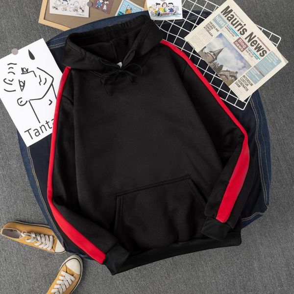 men's hoodies & sweatshirts solid color stitching 5-color hoodie men 2021 fleece warm hooded pocket streetwear, Black
men's hoodies & sweatshirts solid color stitching 5-color hoodie men 2021 fleece warm hooded pocket streetwear, Black