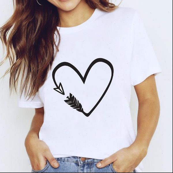 women t shirts for geometric arrow love simple printing clothing print lady graphic shirt ladies female tee, White
women t shirts for geometric arrow love simple printing clothing print lady graphic shirt ladies female tee, White