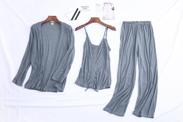 women's sleepwear 2021 camisole women summer cotton pajama lace pants 3-piece set suit home wear nightwear trouser suits, Black;red
women's sleepwear 2021 camisole women summer cotton pajama lace pants 3-piece set suit home wear nightwear trouser suits, Black;red