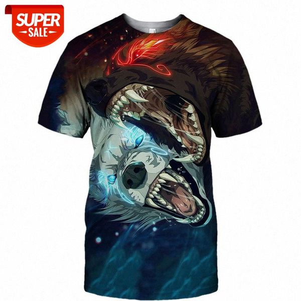 t-shirt men's casual short-sleeved 3d digital printing color war wolf #7o2a, White;black
t-shirt men's casual short-sleeved 3d digital printing color war wolf #7o2a, White;black