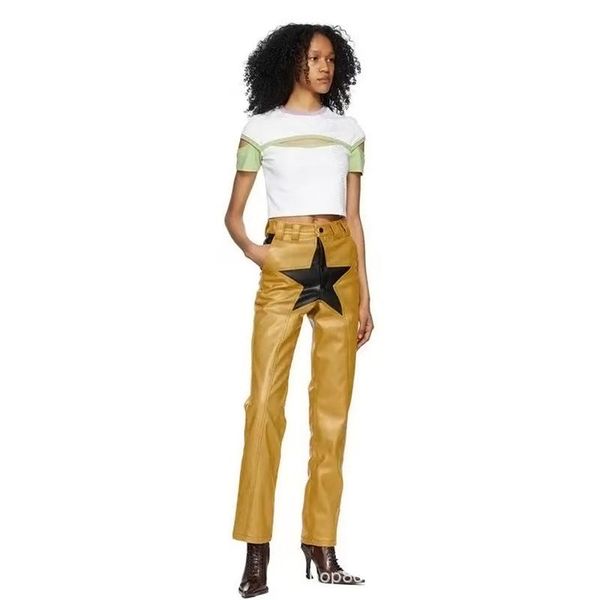 women's pants & capris 2021 autumn hit color five-pointed star patchwork pu leather for women fashion zipper streetwear casual trousers, Black;white
women's pants & capris 2021 autumn hit color five-pointed star patchwork pu leather for women fashion zipper streetwear casual trousers, Black;white