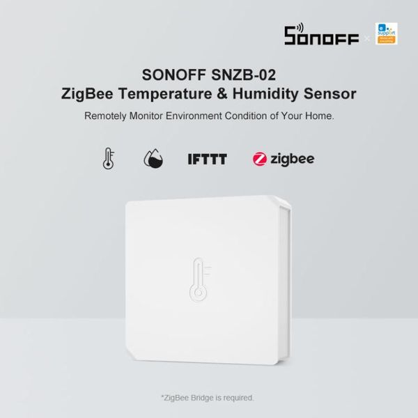 smart home control 1/5pcs sonoff snzb-02 zigbee temperature and humidity sensor real time data check work with bridge ewelink app
smart home control 1/5pcs sonoff snzb-02 zigbee temperature and humidity sensor real time data check work with bridge ewelink app