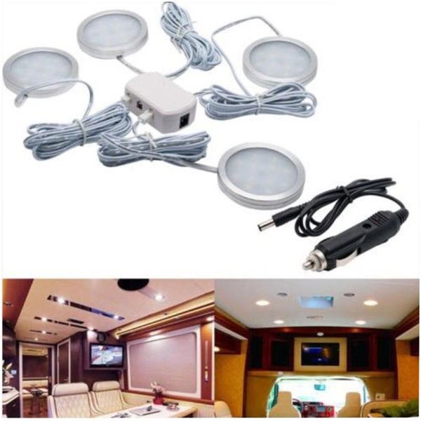 parts 4pcs interior lighting boat camping trailer lights led spot light van camper caravan motorhome