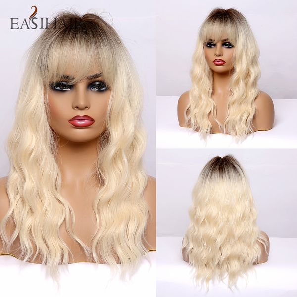 brown to blonde synthetic wigs for women medium length natural wavy wigs heat resistant light blonde cosplay wig, Black
brown to blonde synthetic wigs for women medium length natural wavy wigs heat resistant light blonde cosplay wig, Black