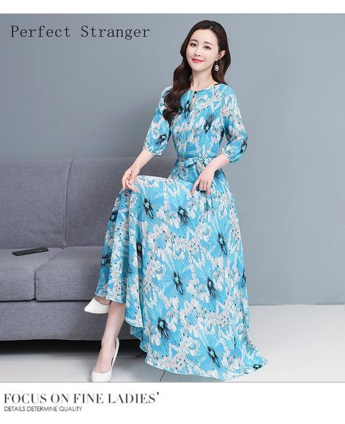 casual dresses 2021 spring summer arrival plus size -3xl round collar flower printed three-quarter sleeve women chiffon long dress, Black;gray
casual dresses 2021 spring summer arrival plus size -3xl round collar flower printed three-quarter sleeve women chiffon long dress, Black;gray
