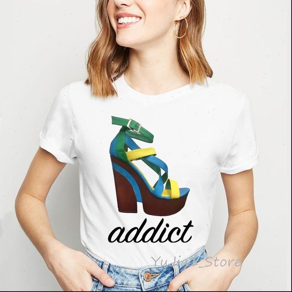 women t shirt flowers high heel shoe print graphic tees vogue cute white summer hipster round neck woman clothes
women t shirt flowers high heel shoe print graphic tees vogue cute white summer hipster round neck woman clothes
