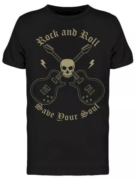 rock and roll save your soul tee men's -image by shutterstock, White;black
rock and roll save your soul tee men's -image by shutterstock, White;black