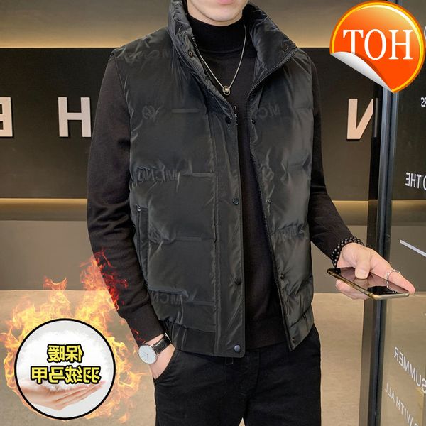 collar mens clothing short stand down jacket vest solid color men's slim warm leisure loose streetwear favourite surprise price, Black
collar mens clothing short stand down jacket vest solid color men's slim warm leisure loose streetwear favourite surprise price, Black
