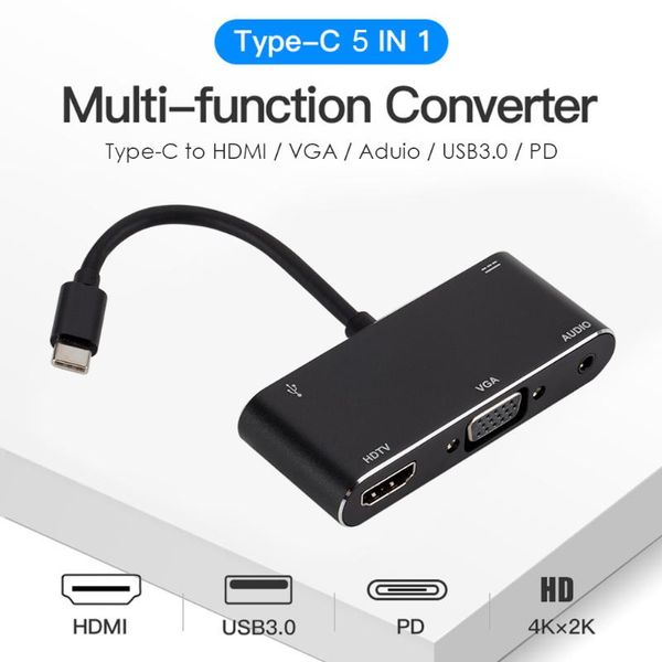 hubs usb 3.1 type-c hub vga 3.5mm audio usb3.0 pd portable 5 in 1 set 4k -compatible adapter for household computer accessories
hubs usb 3.1 type-c hub vga 3.5mm audio usb3.0 pd portable 5 in 1 set 4k -compatible adapter for household computer accessories