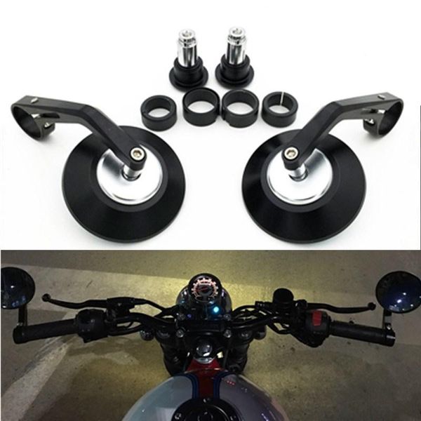 motorcycle mirrors 7/8" round rear view motorbike handle bar end black cafe racer mirrior
motorcycle mirrors 7/8" round rear view motorbike handle bar end black cafe racer mirrior