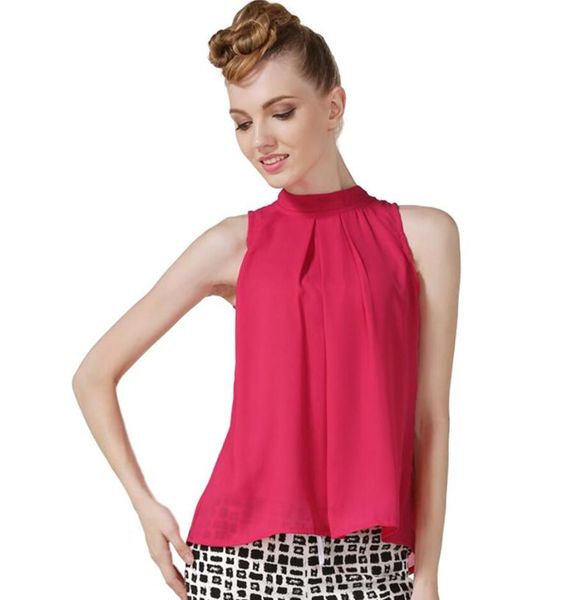 plus size 5xl summer shirt women fashion sleeveless folded chiffon blouse women's blouses & shirts, White
plus size 5xl summer shirt women fashion sleeveless folded chiffon blouse women's blouses & shirts, White