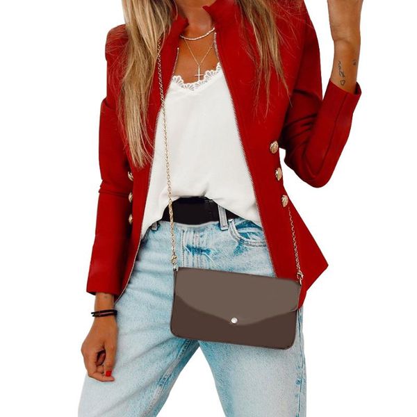 women button zippered blazer stand collar jacket work office coat -mx8 women's suits & blazers, White;black
women button zippered blazer stand collar jacket work office coat -mx8 women's suits & blazers, White;black