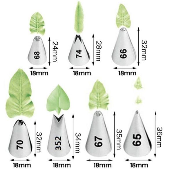 baking & pastry tools 7pcs/set leaves cream tips stainless steel icing piping nozzles cake decorating cupcake kitchen lot leaf
baking & pastry tools 7pcs/set leaves cream tips stainless steel icing piping nozzles cake decorating cupcake kitchen lot leaf