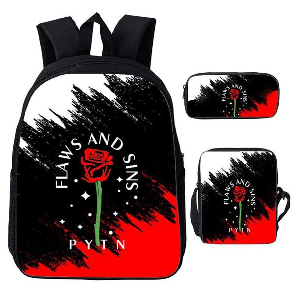 backpack hip hop 3d payton moormeier 3pcs 12/16inch bookbag pytn rose badge print for teens boys girls school bag pack
backpack hip hop 3d payton moormeier 3pcs 12/16inch bookbag pytn rose badge print for teens boys girls school bag pack