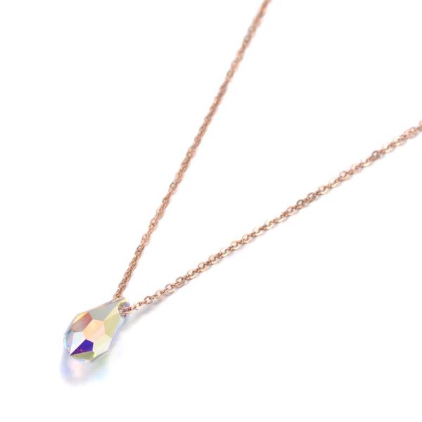 trendy sparkling water drop cz crystal pendant necklace for women rose gold titanium steel chain jewelry n19131 chokers, Golden;silver
trendy sparkling water drop cz crystal pendant necklace for women rose gold titanium steel chain jewelry n19131 chokers, Golden;silver