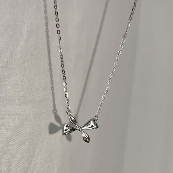 teach sterling silver bow necklace women's clavicle chain simple neck niche design trendy, Black
teach sterling silver bow necklace women's clavicle chain simple neck niche design trendy, Black