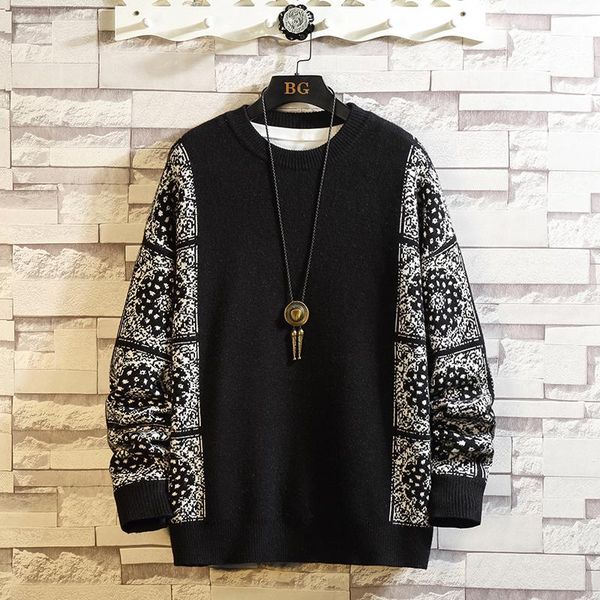 men o-neck sweaters thick warm winter sweater male casual pullovers fashion pattern knitted men's, White;black
men o-neck sweaters thick warm winter sweater male casual pullovers fashion pattern knitted men's, White;black