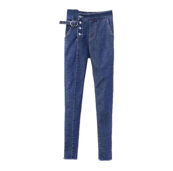 women's jeans single breasted women high waist elastic skinny denim pencil pants ankle length plus size 4xl r11, Blue
women's jeans single breasted women high waist elastic skinny denim pencil pants ankle length plus size 4xl r11, Blue