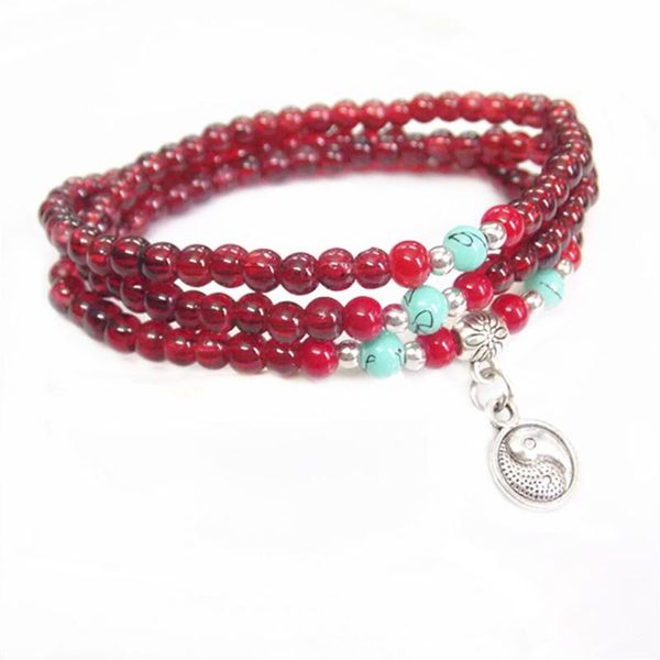 link, chain sell like cakes 4mm imitation garnet bracelet small gift giveaway tai chi yin yang multilayer, Black
link, chain sell like cakes 4mm imitation garnet bracelet small gift giveaway tai chi yin yang multilayer, Black