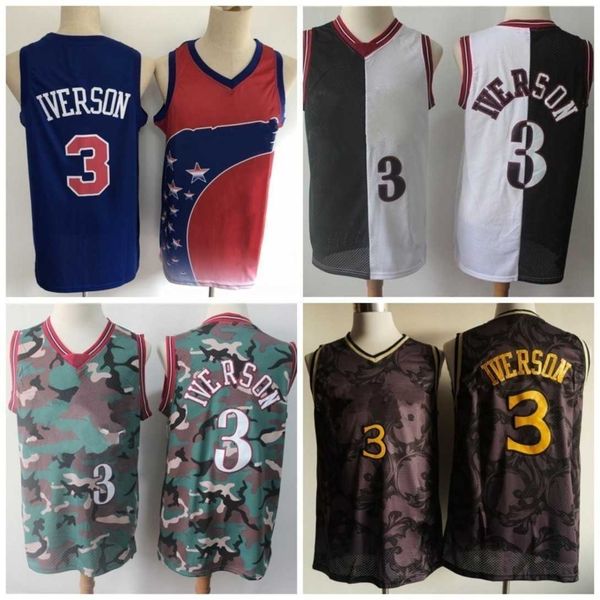 vintage stitched jersey mens 3 iverson stitched mesh basketball jerseys, Black;red
vintage stitched jersey mens 3 iverson stitched mesh basketball jerseys, Black;red