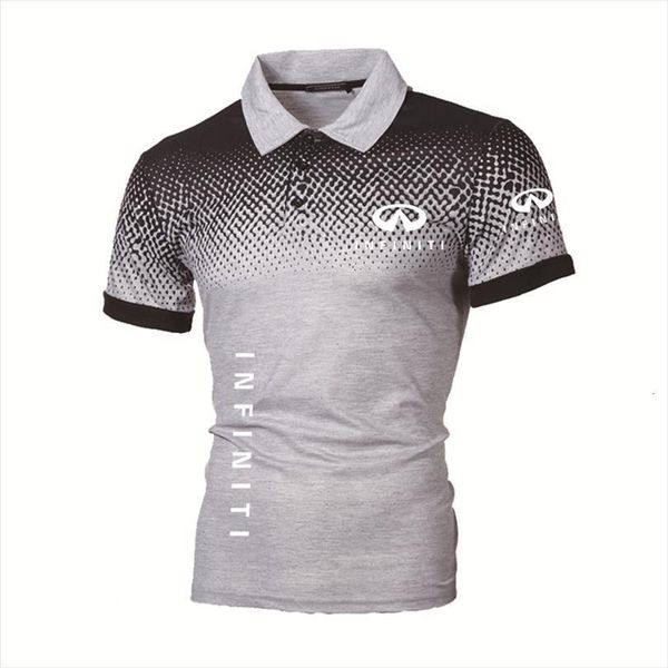 summer short sleeve infiniti car men polo printing casual trend cotton gradient shirt high quality, White;black
summer short sleeve infiniti car men polo printing casual trend cotton gradient shirt high quality, White;black