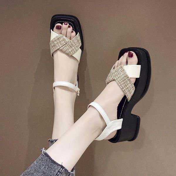 sandals block heel platform women shoes summer ol elegant high heels ladies office party sandal, Black
sandals block heel platform women shoes summer ol elegant high heels ladies office party sandal, Black