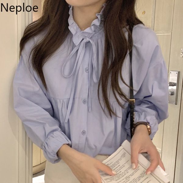 neploe blouses women korean stand neck lace-up loose shirts elegant fashion single breasted korean fashion blousas female 210422, White
neploe blouses women korean stand neck lace-up loose shirts elegant fashion single breasted korean fashion blousas female 210422, White