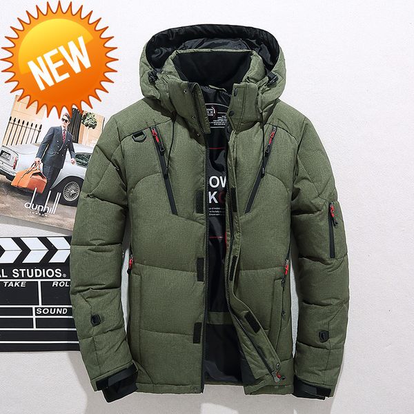 winter jacket men thick hooded fur collar down coats casual padded male clothing, Black
winter jacket men thick hooded fur collar down coats casual padded male clothing, Black