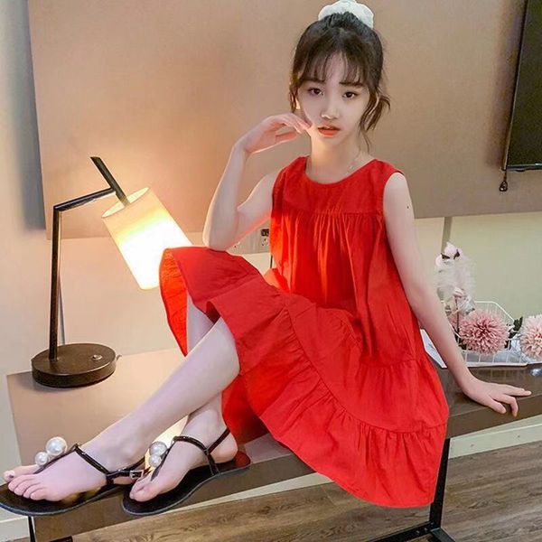 girl dress kids baby clothes 2022 sleeveless spring summer toddler outwear rural formal uniform dresses cotton children clothing, Red;yellow
girl dress kids baby clothes 2022 sleeveless spring summer toddler outwear rural formal uniform dresses cotton children clothing, Red;yellow