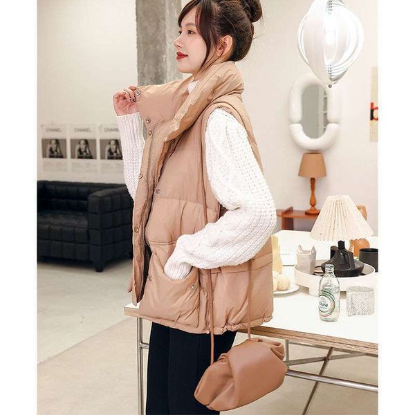 vests cotton padded white duck women's light off-season down et short coat vt stand collar korean version, Black;white
vests cotton padded white duck women's light off-season down et short coat vt stand collar korean version, Black;white