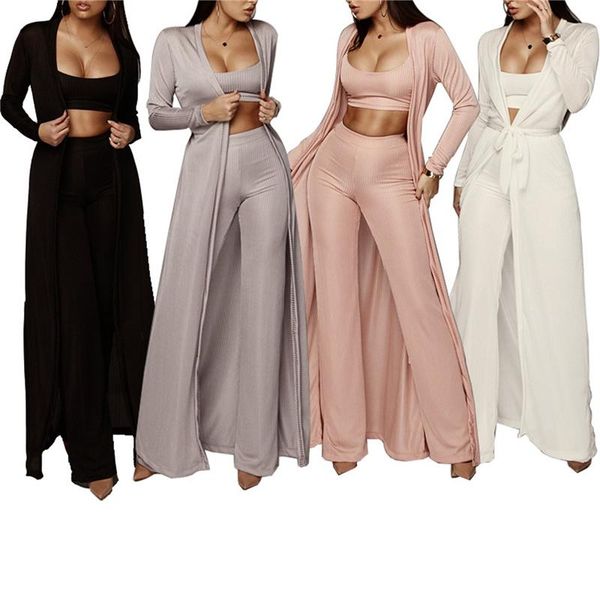 women's two piece pants 3pcs women autumn suit solid-color spaghetti straps tank + ankle length coat high-waist for ladies pant sets, White
women's two piece pants 3pcs women autumn suit solid-color spaghetti straps tank + ankle length coat high-waist for ladies pant sets, White