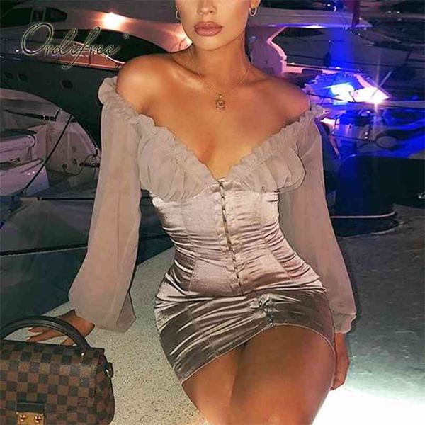 summer women bodycon mini dress long sleeve single breasted club wear satin party 210513, Black;gray
summer women bodycon mini dress long sleeve single breasted club wear satin party 210513, Black;gray